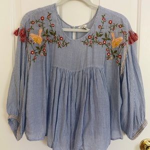Forever 21 Summer Top with Embroidery